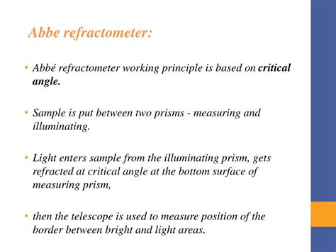 principles of refractometry pdf